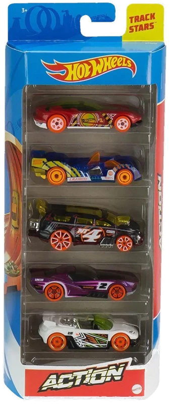 Hot Wheels Pack com 5 carrinhos