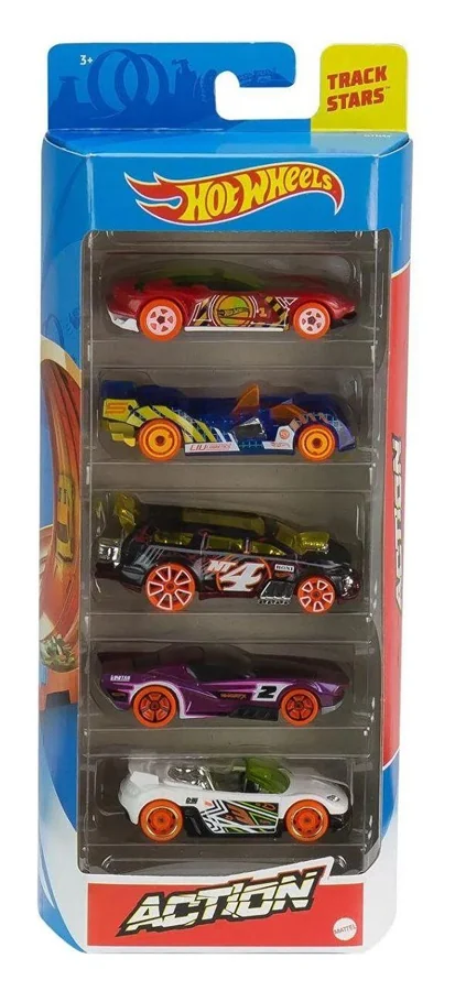 Hot Wheels Pack com 5 carrinhos