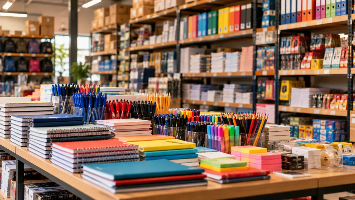 Artigos de papelaria no atacado para lojistas e empresas